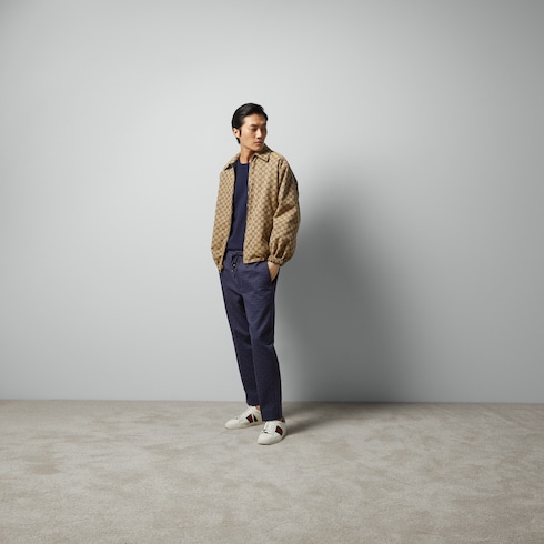 GG cotton canvas pant