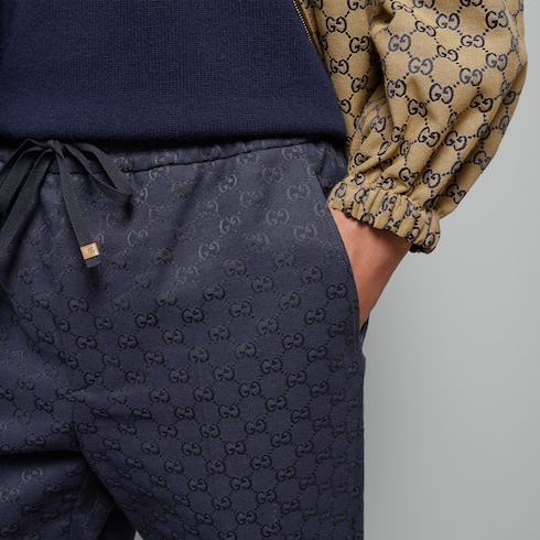 GG cotton canvas pant