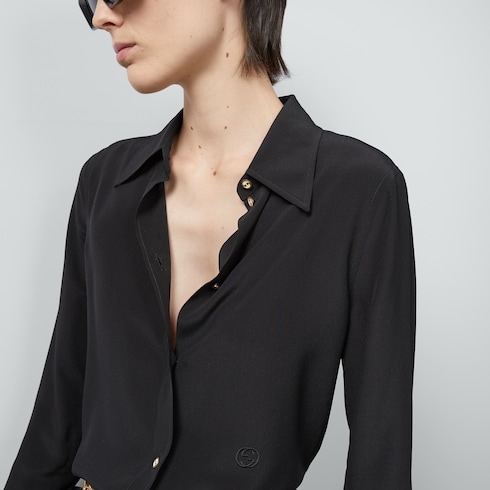 Silk crêpe de chine shirt