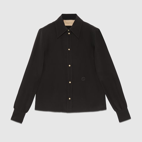 Silk crêpe de chine shirt