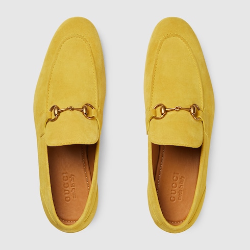 Yellow gucci loafers discount