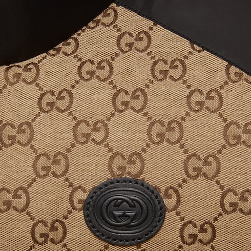 Gilet piumino in tessuto di cotone GG 