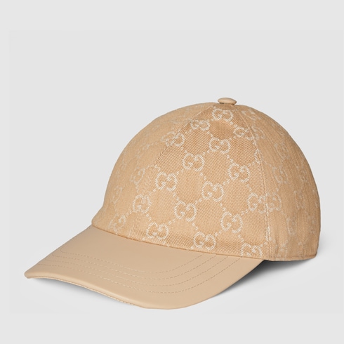 GG denim baseball hat in Neutral Undefined