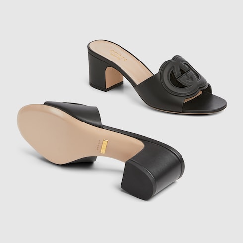 Women's slide sandal with Interlocking G Detail 6