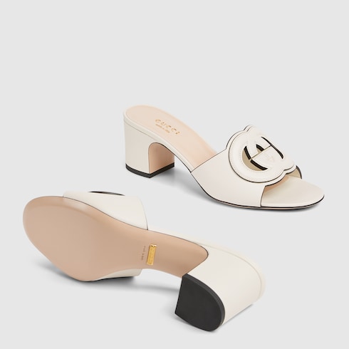 Women's slide sandal with Interlocking G Detail 6
