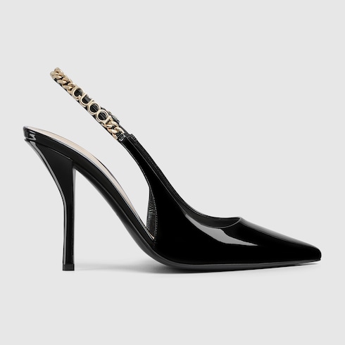 Gucci Signoria系列露跟浅口鞋