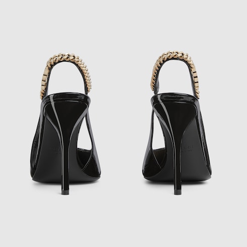 Gucci Signoria系列露跟浅口鞋