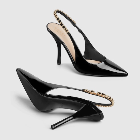 Gucci Signoria系列露跟浅口鞋