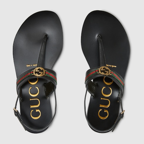 Women's Interlocking G Web sandal