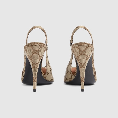 Women's slingback pump with Horsebit