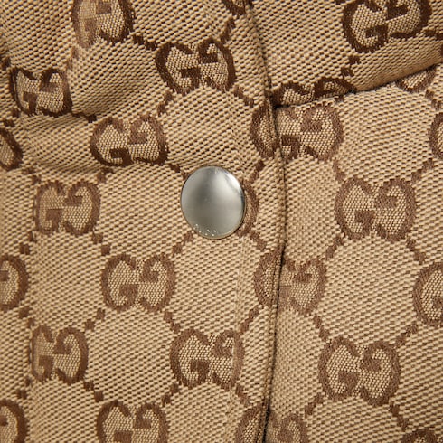 GG cotton canvas puffer jacket