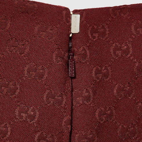 Original GG canvas mini skirt in Bordeaux Ready to wear GUCCI SI