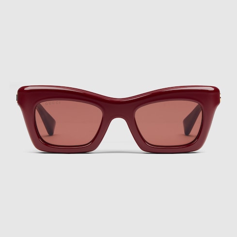 Cat eye sunglasses in Rosso Ancora red GUCCI Canada