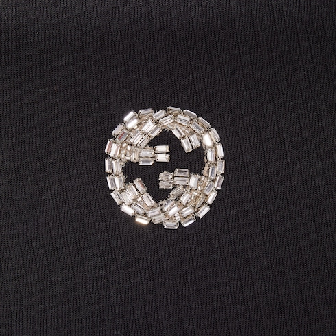 Camiseta punto de algodón con GG entrelazada