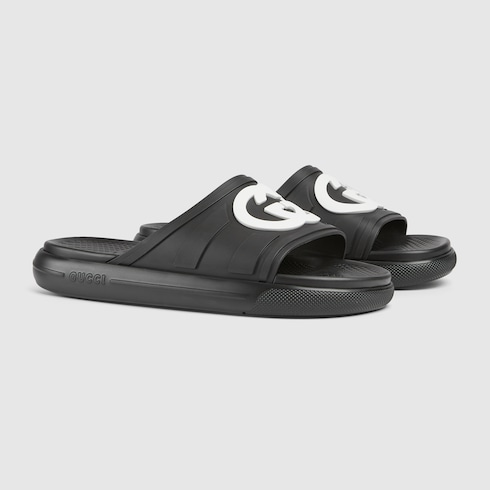 Matte black gucci slides online