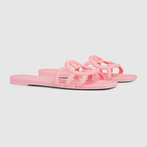 Women's Interlocking G slide sandal Detail 2