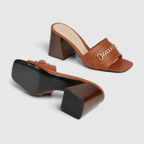 Gucci tan mules new arrivals