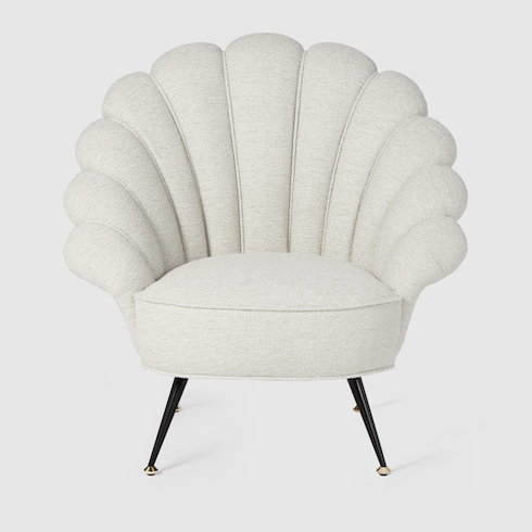 Bouclé armchair