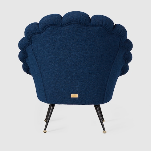 Fauteuil en tissu bouclé