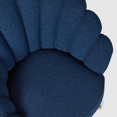 Fauteuil en tissu bouclé