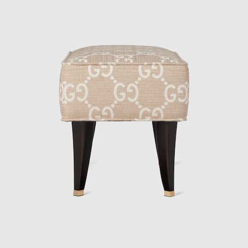 Tabouret à motif jacquard GG