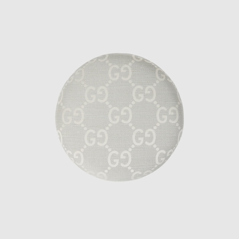 Taburete redondo de jacquard con GG