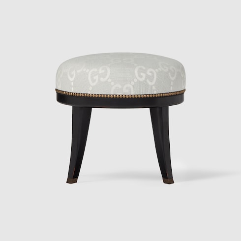 GG jacquard round stool Detail 3