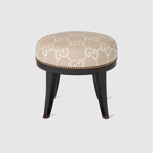 Sgabello rotondo con motivo GG jacquard
