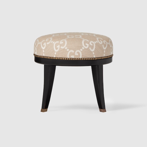 GG jacquard round stool Detail 3