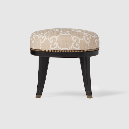 Sgabello rotondo con motivo GG jacquard