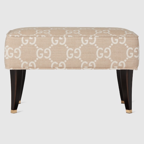 Tabouret à motif jacquard GG