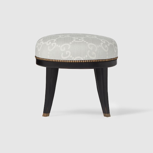 Sgabello rotondo con motivo GG jacquard