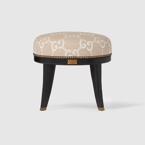 Sgabello rotondo con motivo GG jacquard