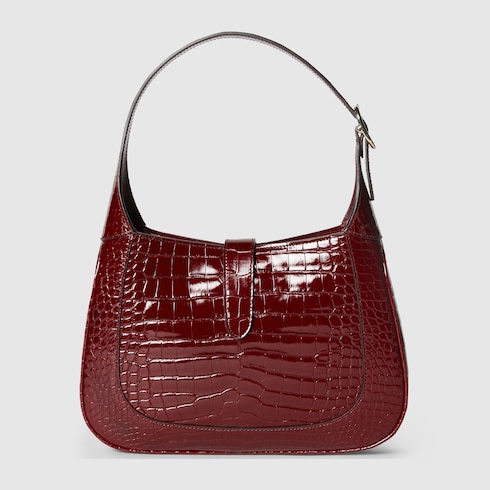 Gucci Jackie crocodile shoulder bag Detail 5