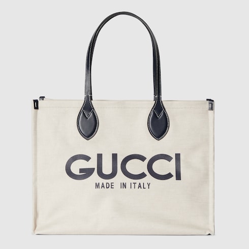 日本限定 GUCCI プリント トートバッグベージュ キャンバス | GUCCI® JP