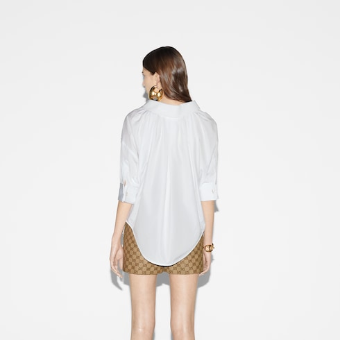 Chemise en popeline de coton épaisse