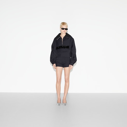 Chaquetón de gabardina técnica 