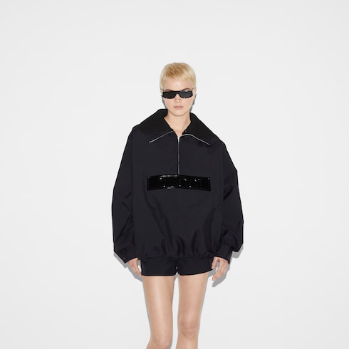 Chaquetón de gabardina técnica 