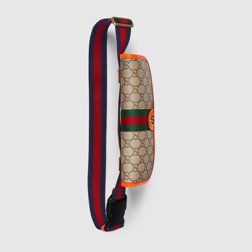 Ophidia GG small belt bag in beige and ebony GG Supreme | GUCCI® US