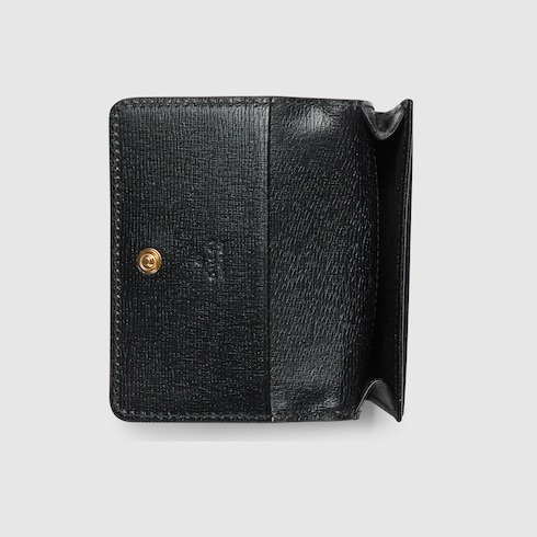 Card case with Gucci script