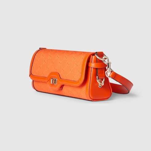 Gucci Luce small shoulder bag in orange GG canvas GUCCI BG