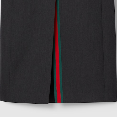 Cappotto doppiopetto lungo in lana