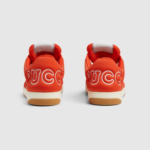 Sneakers Screener con tribanda Web para hombre inneopreno naranja GUCCI MX