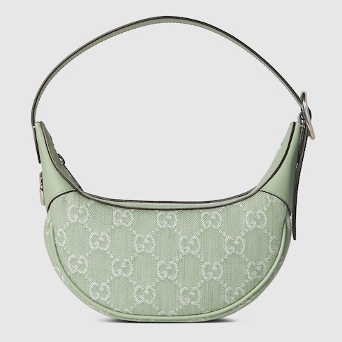 Ophidia GG mini bag in pale green denim | GUCCI® UK