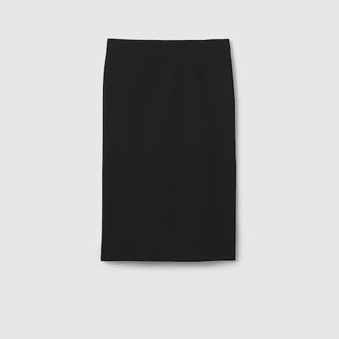 Gucci 2025 Long Skirt Camel and Ebony Polyester Fiber