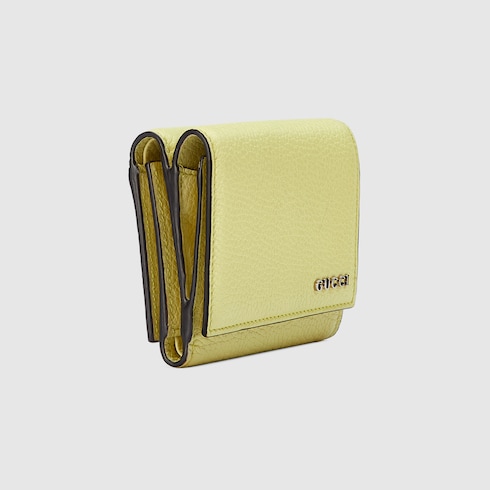 Tri-fold wallet with Gucci logo