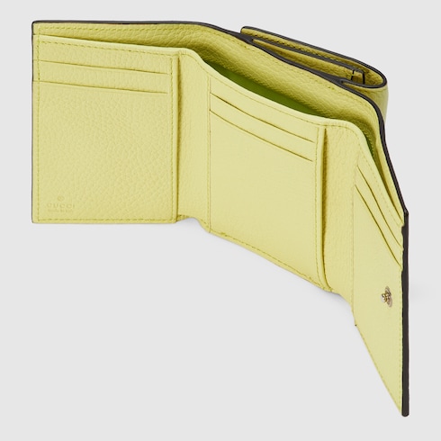 Tri-fold wallet with Gucci logo