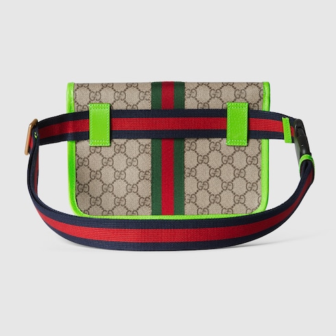 Ophidia small belt bag in beige and ebony GG Supreme GUCCI IE