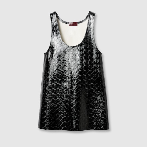 Minivestido con GG en relieve
