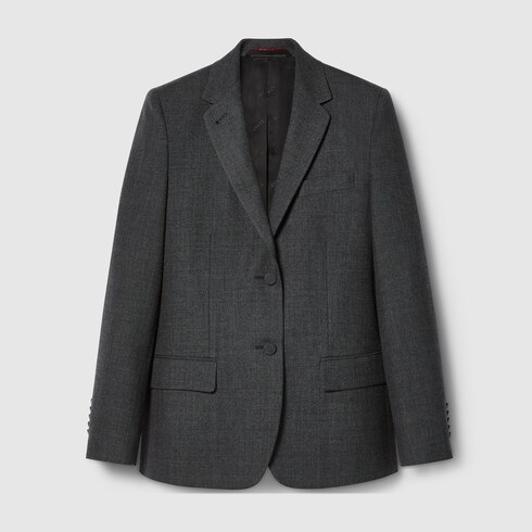 ジャケット GUCCI GIACCA MONOPETTO IN SETA E LANA 781313_ZAQAT_1043_001_100_0000